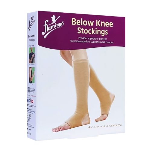 Premium Below-Knee Stocking (Pair) - Flamingo Aid